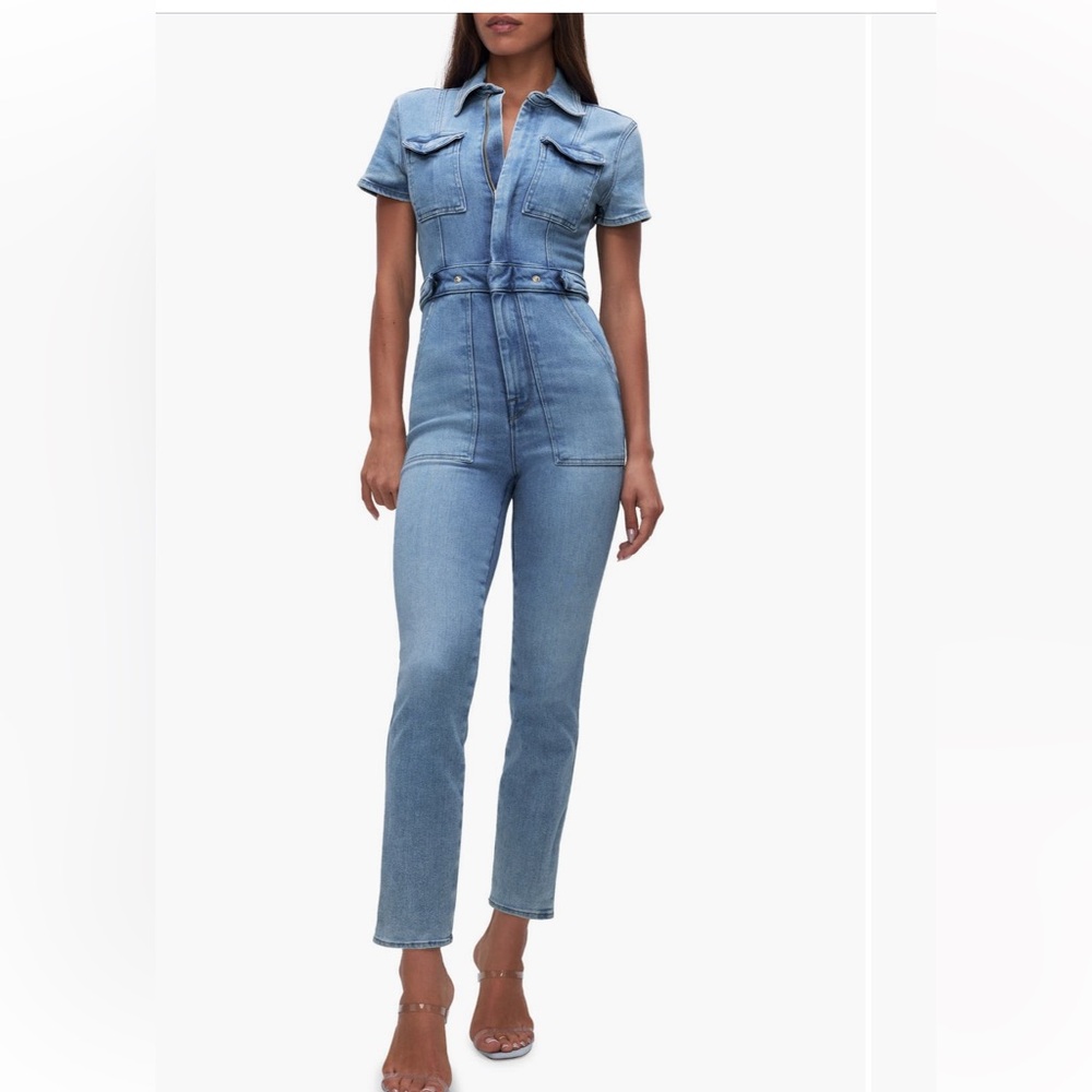 Good American Denim Jumpsuit